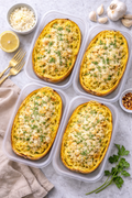 Garlic Parmesan chicken spaghetti squash